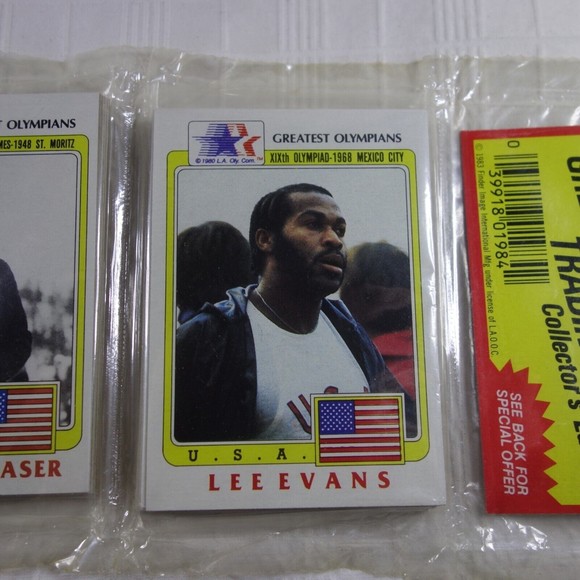 1983 Finder Image GREATEST OLYMPIANS Rack Pack Trading Cards Cathy Ferguson NIP - Picture 4 of 10